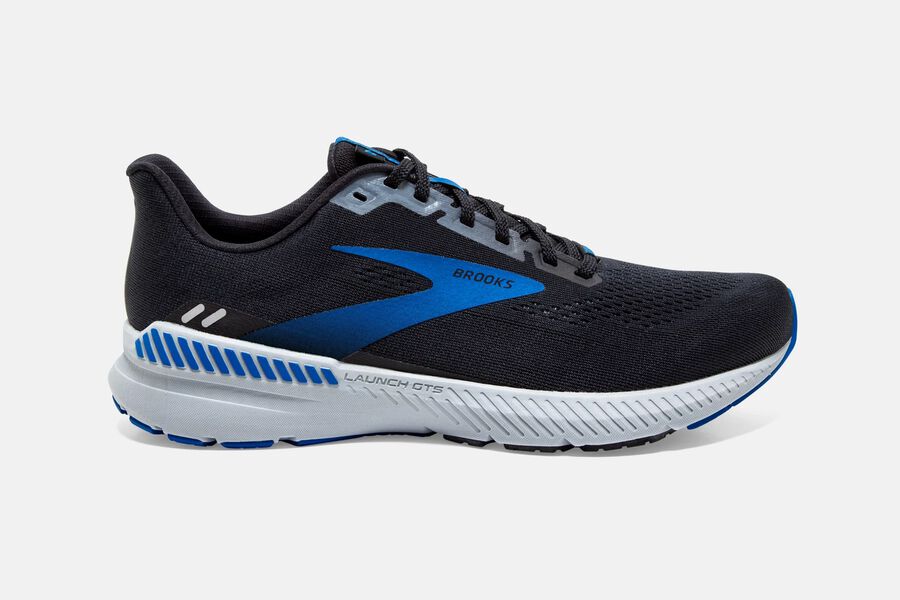 Brooks Running Shoes Mens Black/Grey/Blue - Launch GTS 8 Road - 6790-SBZPG